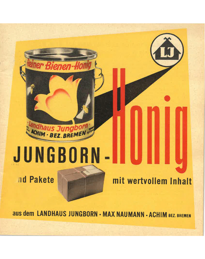 Abbildung des Jungborn Katalog aus dem Jahr 1961, Abbildung eines Honigtopfes